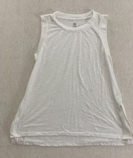 GAP Sleeveless Tank Top Womens M White Lightweight Layering Tee Pullover Casual