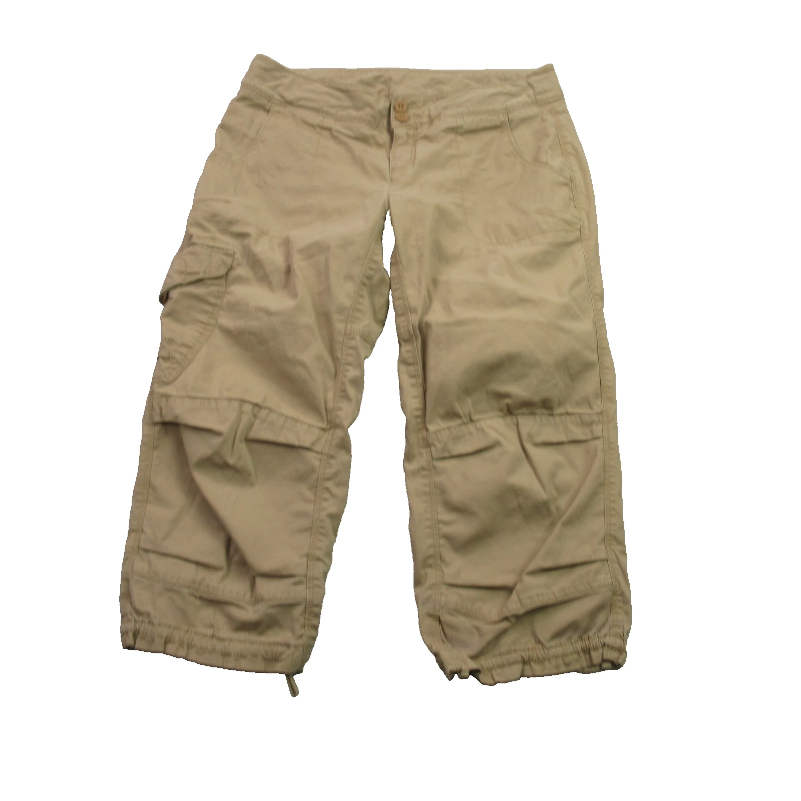 North Face Pants Womens 6 Straight Leg Beige Pockets Lightweight Capri Casual