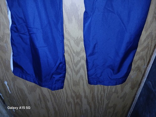 Adidas Track Suit Navy Blue 3 Stripes Mens Medium Hooded Zipped Legs 2006 Y2K - Picture 4 of 23