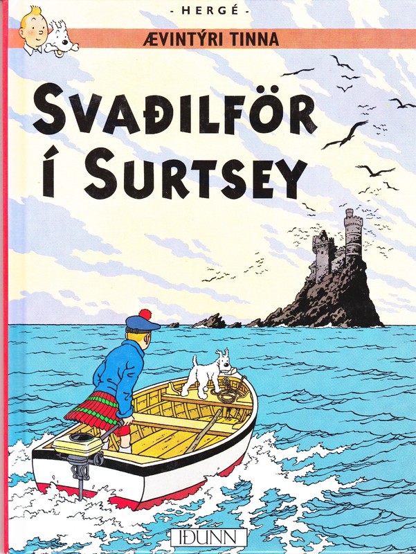 The Black Island / Svaðilför í Surtsey  - Tintin  in Icelandic !