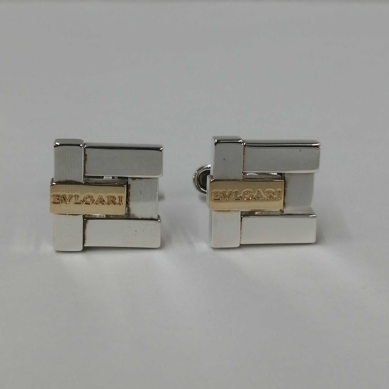 Bvlgari Cufflinks K18 SV925 Used image 2