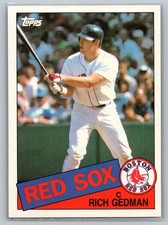 Rich Gedman 1985 Topps #529 Boston Red Sox - Free Shipping