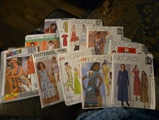 Lot of 10 (Vintage) YA Ladies Sewing Patterns...