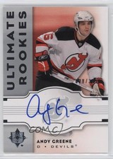 2007-08 Ultimate Collection Ultimate Rookies 28/399 Andy Greene #137 Auto s3g