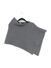 Jigsaw Women's Coat Grey 100% Wool Overcoat