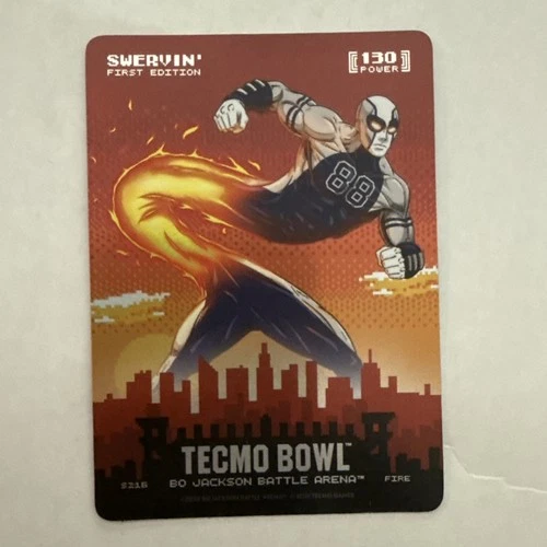 Swervin (Michael Irvin) Fire Skyline Bo Jackson Battle Arena Tecmo Bowl SP