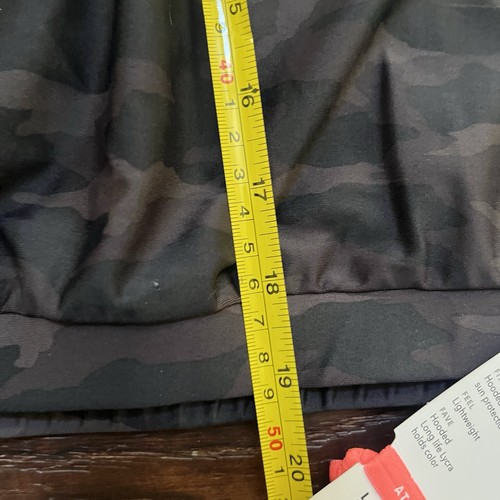 Athleta Girl Long Sleeve Camo Hooded Rashguard Swim Hoodie UPF Size L 12 *read - Picture 10 of 12