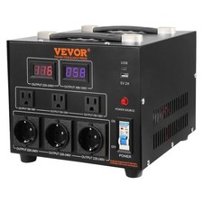VEVOR Voltage Converter Transformer, 3000W, Heavy Duty Step Up/Down Transformer,