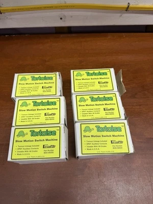 Tortoise Slow Motion Switch Machine Lot of 6 #800-6000 - Image 1 of 2