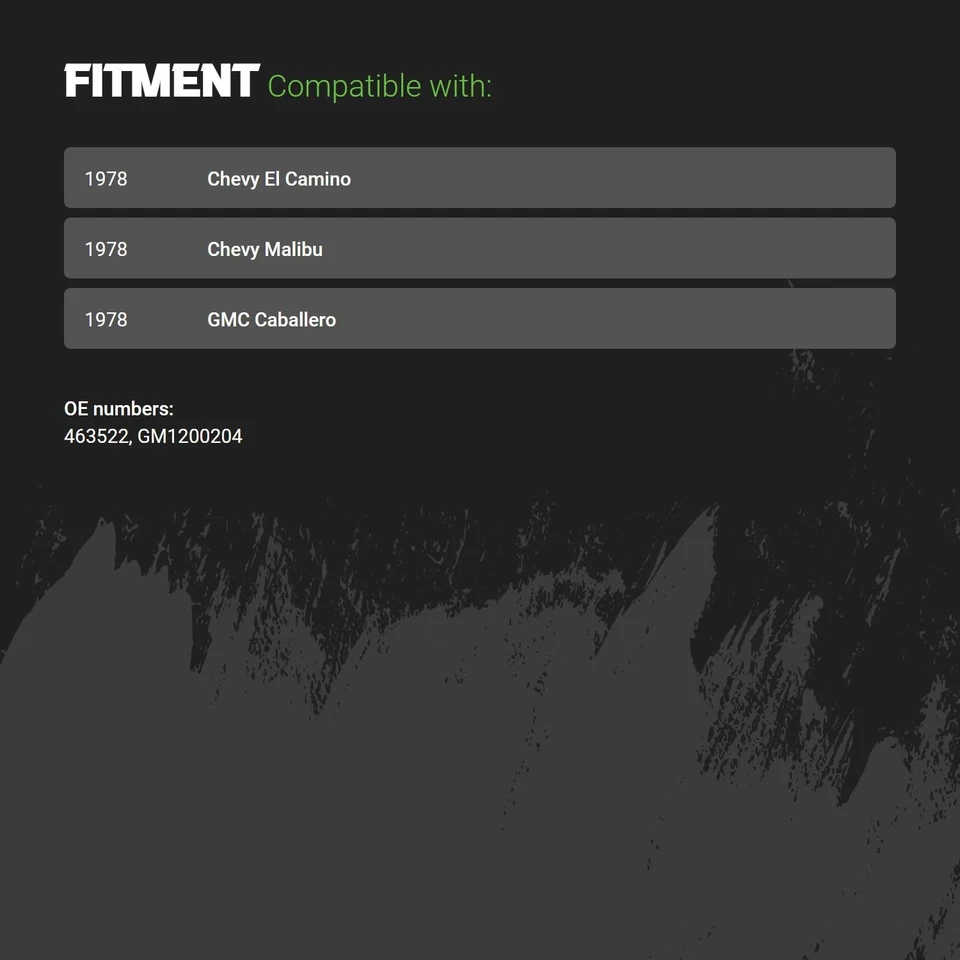 Replacement ID0006AA3060R00 Grille For Chevy Malibu 1978 463522 - Изображение 2 из 2