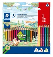 Staedtler Noris Colour Buntstift (ErhöHte Bruchfestigkeit, Dreikantform, Attrakt