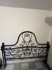 Letto Matrimoniale Antico in Ferro Battuto Ottocento
