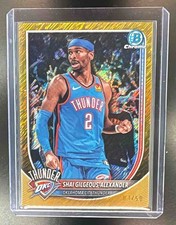 2025-26 Bowman BCV-106 Shai Gilgeous-Alexander Chrome Gold Shimmer Refractor /50