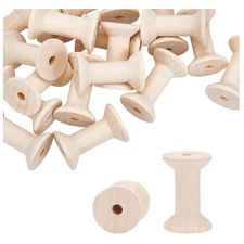 20 Unfinished Wooden Spools - Perfect for Sewing and Embroidery Projects