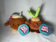 BumBumz by Russ Plush   Pedro the Palm Tree  Priyal the Coconut Drink    NWT