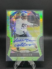 2019 Panini Prizm #380 L.J. Collier RC Green Pulsar Auto - Color Match - RC