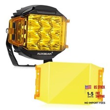 5 inch Pod Light Covers, Amber Yellow Cube Offroad 5 inch Amber led pod cover