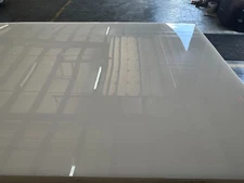 UHMW Polyethylene Plastic Sheet - 12" x 48" x 3/8" Thick - Natural White