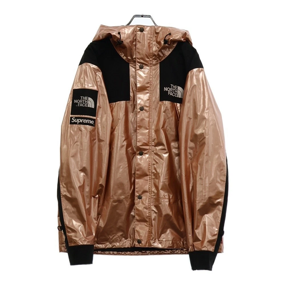 SUPREME 18SS Parka de montagne métallisée veste parka de montagne rose noir