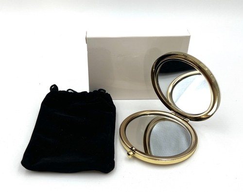 Lancome Absolue Cosmetic  Beauty Makeup Compact Double Face Mirror ~ Gold - Picture 1 of 2