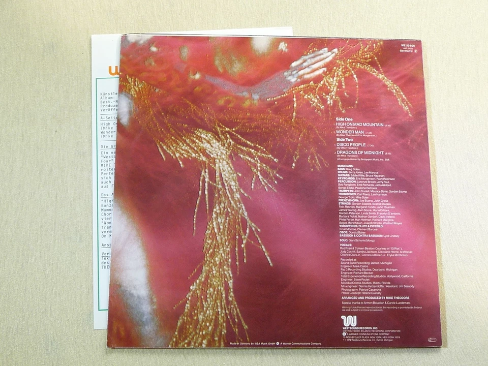 The Mike Theodore Orchestra – High On Mad Mountain (Promo + Promo-Sheet) - Bild 3 von 4