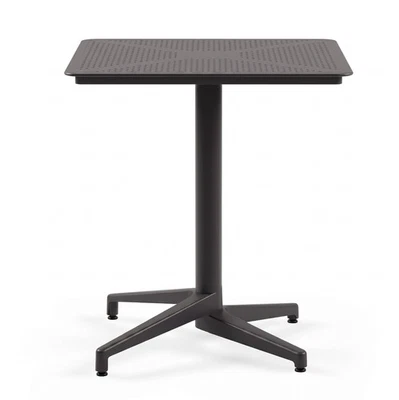 Yelloo Mod. MOON Table Bar Extérieur/Intérieur 70x70 cm Anthracite Pliable - Photo 1/4