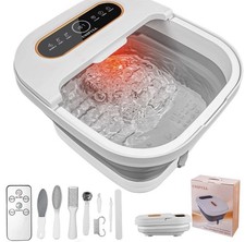 UNIFULL Collapsible Foot Spa Bath with Heat, Touch Screen, Remote Control, Ma...