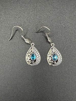 Bule stone earrings