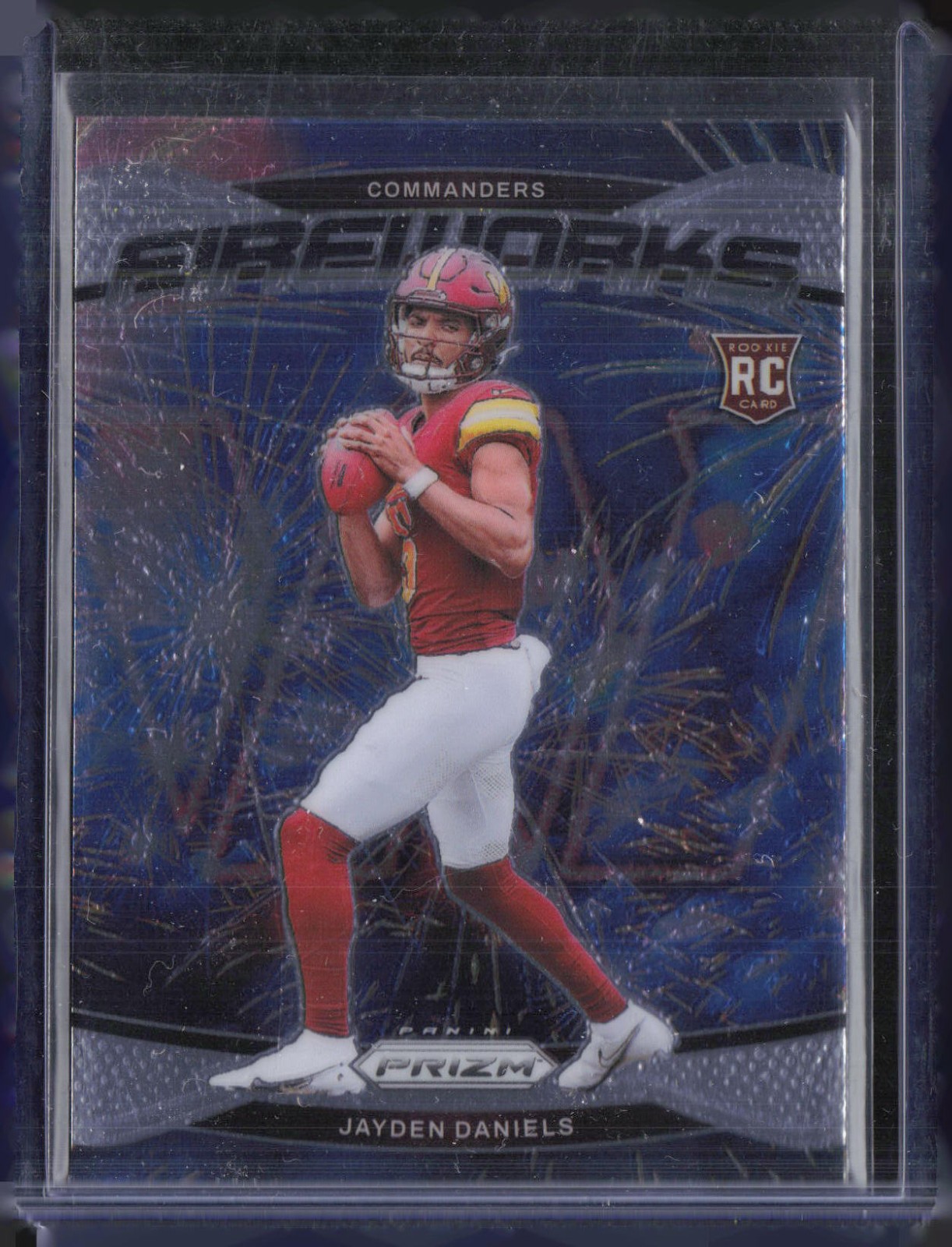 2024 Panini Prizm Fireworks #24 Jayden Daniels RC Rookie