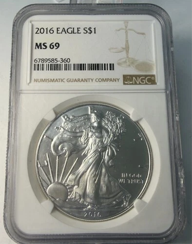 2016 American Silver Eagle NGC MS69