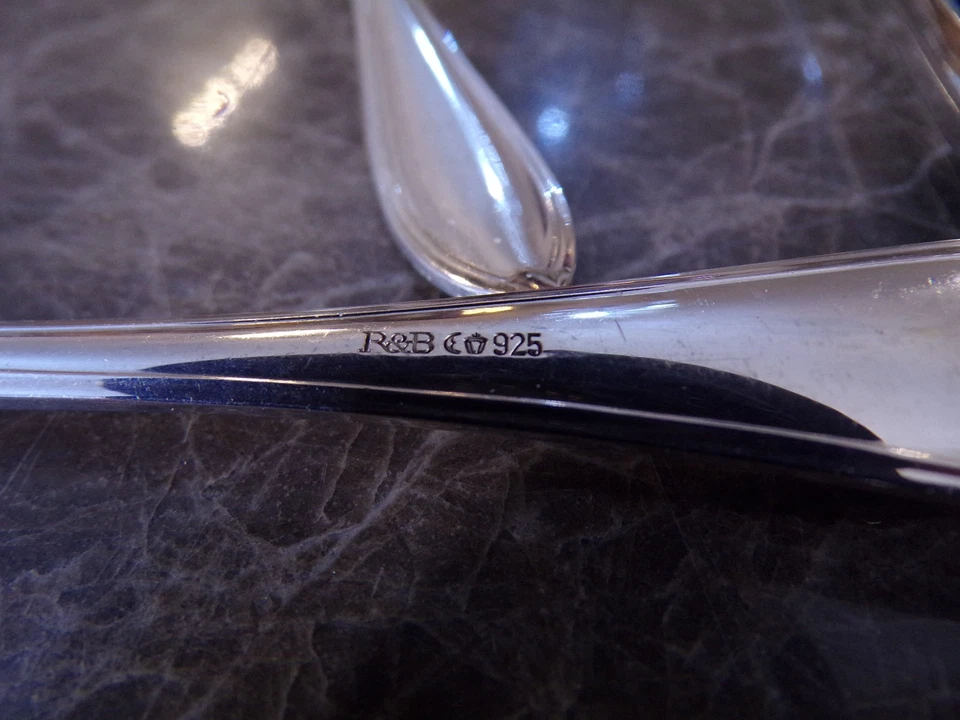 Robbe & Berking NAVETTE Vorspeisenbesteck ein Gedeck 3 Teile Echtsilber 925er - Bild 3 von 4