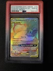 2019 POKEMON SUN & MOON TEAM UP SECRET # 191 FULL ART EEVEE & SNORLAX GX PSA 10