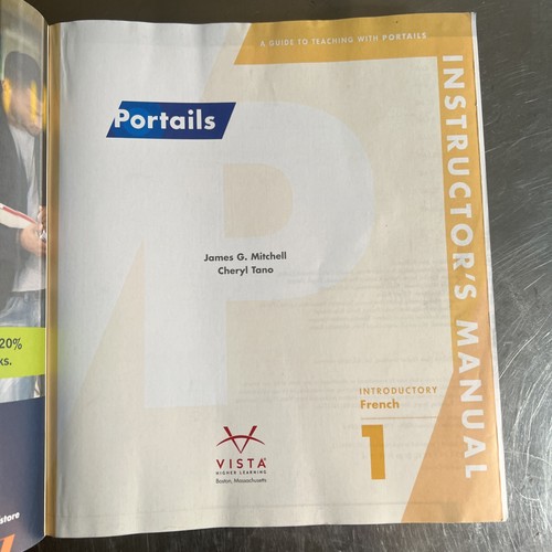 Portails Instructor's Manual by Vista Higher Learning Staff (2016, Book, Other) - Picture 2 of 5