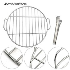 Replacement Grill Grate Stainless Steel Round with Handle for Weber 7432 57 cm