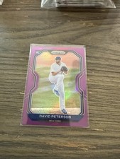 2021 Prizm Purple #62 David Peterson Rookie Card RC New York Mets Baseball
