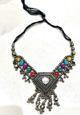 Tribal Choker Belly Dance Gypsy Jewelry Indian Bohemian Colorful Jewels