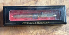 Vintage NIB Benson & Hedges c1980s 120mm x 16mm 52g Promotional Chubby Brass Pen