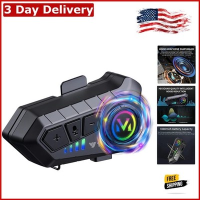 Motorcycle Helmet Bluetooth Headset with HiFi Sound & Noise Cancellation