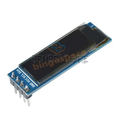 MARKENLOS 0.91" IIC I2C SPI 128x32 White/Blue OLED LCD Display Module GND VCC SCL SDA Neu