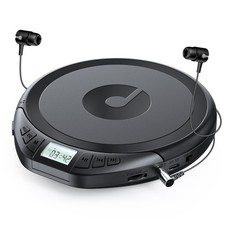 Gueray CD Player Portable Dsicman: with Earphones for Car Black
