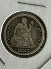 1888-S Seated Liberty Dime, Fine