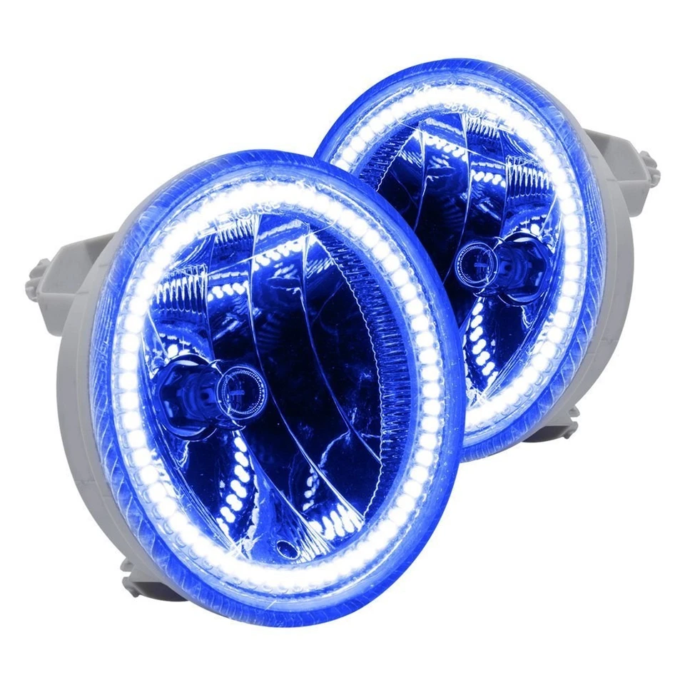 LED Fog Lights Halo Ring Lights Blue For 2007-2014 Chevrolet Tahoe Foto 2 de 4