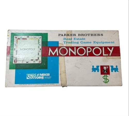 Vintage 1961 Monopoly Board Game Parker Brothers Classic Original  Complete