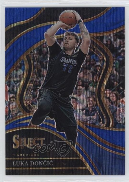 2023-24 Panini Select Courtside Blue Wave Prizm /75 Luka Doncic Dončić #251 hs9
