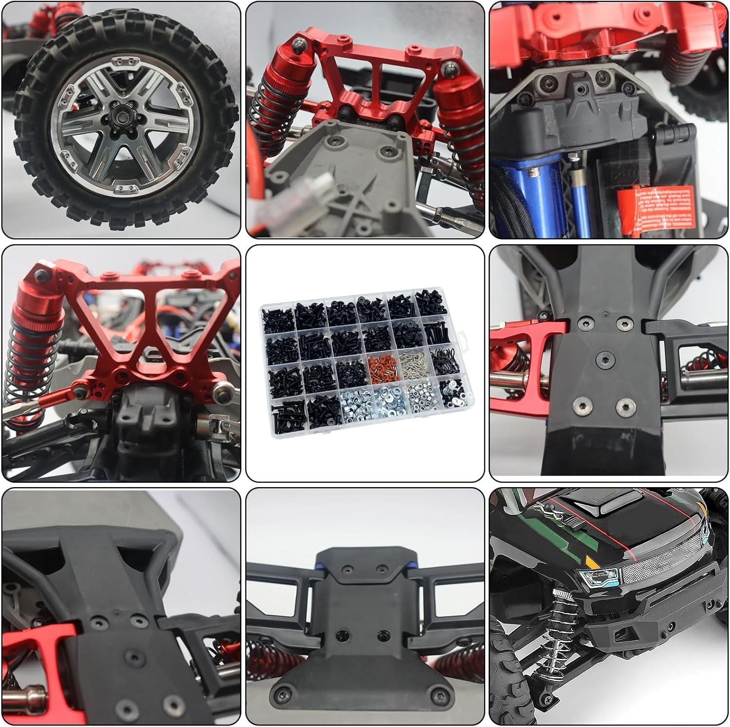 1000PCS RC Screw Car Tool Kit Hardware Traxxas Arrma Redcat RC Screws Accessorie