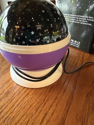 Dream Rotating Projection Lamp: LED Night Light Stars Purple