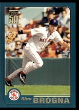Rico Brogna 2001 Topps #34 Boston Red Sox MLB READ FREE SHIPPING AutographDen