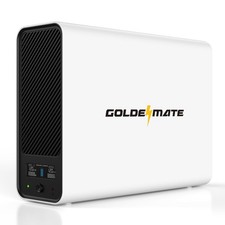 GOLDENMATE 1000VA/800W Lithium UPS Battery Backup Surge Protector, White