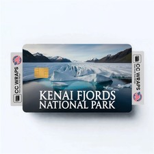 2PK Kenai Fjords National Park Credit Card Vinyl Skin Decal