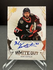 2022-23 Upper Deck SPX Mark Kastelic Whiteout Rookies Auto 14/35